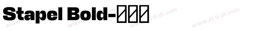 Stapel Bold字体转换